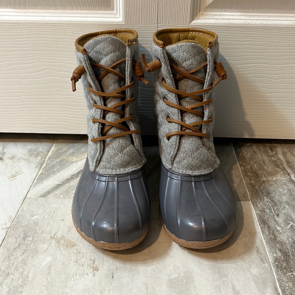 Gray Duck Boots